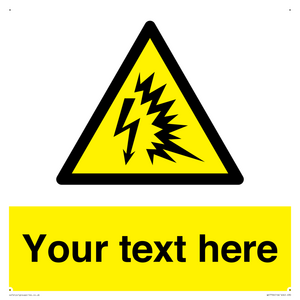 Custom warning Arc flash